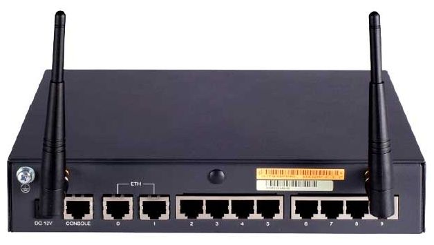 Внешний wan. Роутер на 8 портов с WIFI. H3c MSR 810.