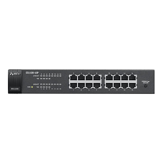 Коммутатор ZyXEL ES1100 ES1100-16P-EU0102F 16 ports