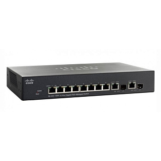 Коммутатор Cisco SG300 SG300-10MPP-K9-EU 10 ports