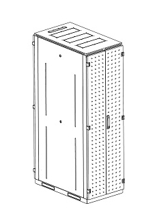 Телекоммуникационный шкаф ЦМО ШТК-С 42U ШТК-С-42.6.10-48АА