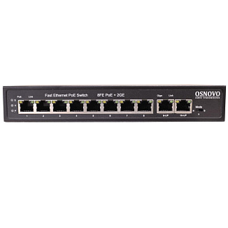 Коммутатор OSNOVO SW-20800 SW-20820(120W) 10 ports