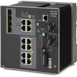 Коммутатор Cisco IE 4000 IE-4000-8GT4G-E 12 ports