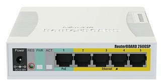 Коммутатор MikroTik SOHO CSS106-1G-4P-1S 6 ports