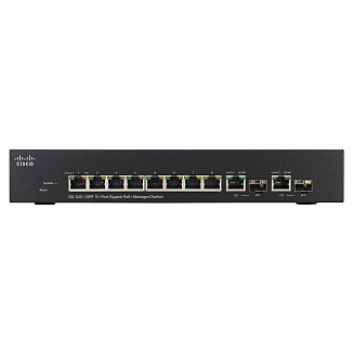 Коммутатор Cisco SG300 SG300-10PP-K9-EU 10 ports
